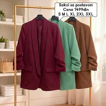 calliope sakoi: Sakoi sa postavom - Elegantni ženski sakoi bez kopčanja, sa ravnim — 4