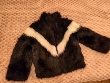 stradivarius sivi kaput: M (EU 38), With lining, Faux fur, color - Black — 4