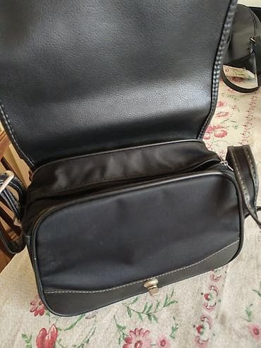 hurem prsten: Samsonite torba preko ramena – crna - Materijal: kombinacija — 3