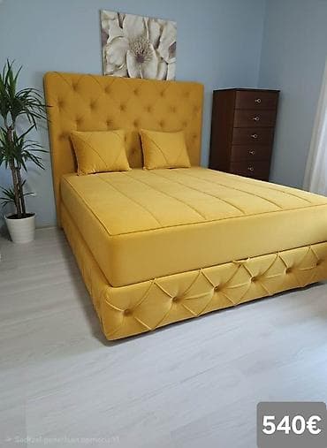 kolevka za bebe dexy co: Luksuzni tapacirani bračni krevet sa visokim uzglavljem - Dizajn — 8