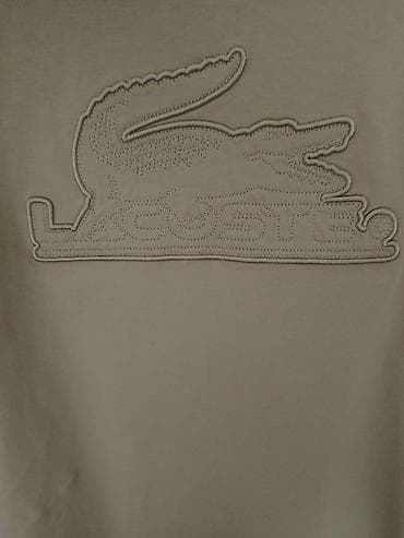 diskver majice cena: Short sleeves T-shirt, L, Lacoste, color - Beige, Cotton — 2