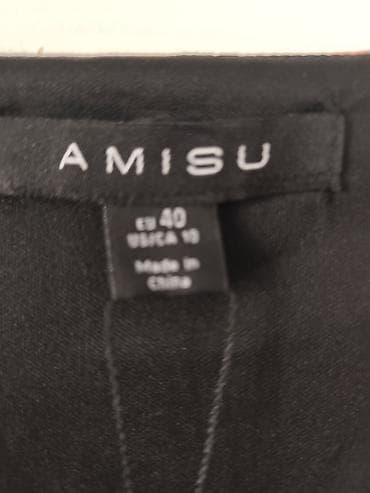 cizme ugg platforma: AMISU ženska haljina, model s cvetnim printom na crnoj podlozi. - — 3