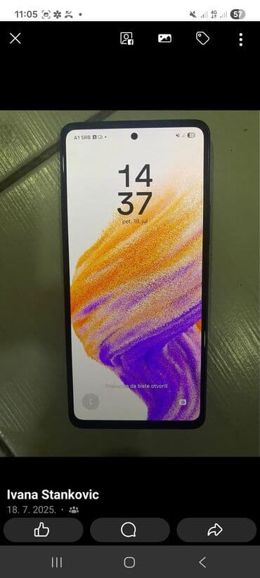 usb kabl za punjac samsung: Samsung Galaxy A53, bоја - Crna — 1