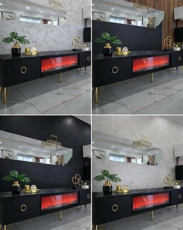 stolovi uradi sam: TV komoda sa ugrađenim električnim kaminom Moderne TV Komode. ?50=310€ — 1