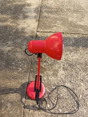 Kućni dekor: Stočna/desktop radna lampa sa podesivim krakovima – crvena - Klasičan — 6