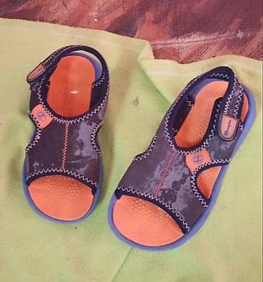 jaje za bebe: Dečije sandale – 2 para - Model 1: otvorene sandale sa narandžastim — 1