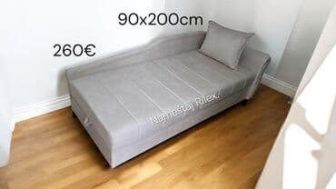 Ležaj sa naslonom – 90x200 cm - Dimenzije ležajne površine: 90 x 200 — 4