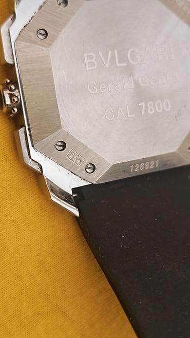 komandirski sat: BVLGARI Gérald Genta – CAL 7800 hronograf - Kućište osmostrane forme — 2