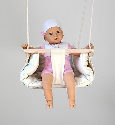 decija stolica za ljuljanje: Ljuljaška za decu HOME LUX BABY BEIGE Udobna i bezbedna dečija — 5