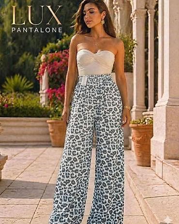LUX PANTALONE – ženske široke pantalone sa animal printom 2 kom. 2900