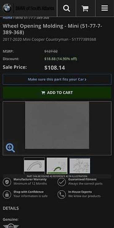 bure za benzin: RUB KRILA PD S ZA MINI COOPER, COUNTRYMAN | mini Cooper countryman — 4