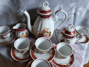 Antikviteti: Servis za kafu,nov,Fena porcelan nemacki 70te. Servis za 6 osoba — 2