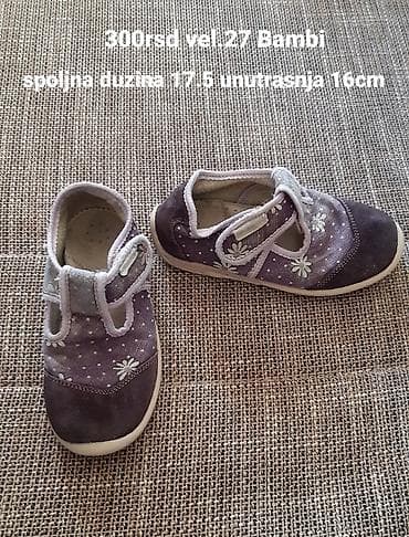nike air max 3: Dečije platnene cipelice Bambi, veličina 27. - Ljubičaste sa cvetnim — 4