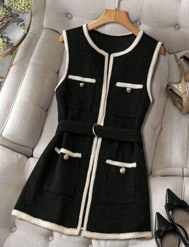 zara helanke sa prorezom: M (EU 38), color - Black, Without sleeves — 1