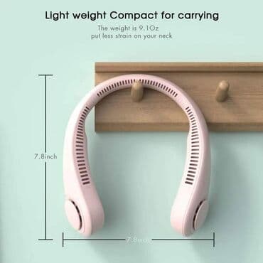 metro ventilatori: Cena 1.700 dinara Mini prenosivi ventilator za vrat bez lopatica USB — 5