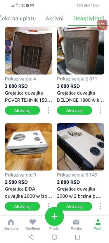 masazer i grejac za noge: Električne grejalice i panelni radijatori – više modela i snaga - — 4