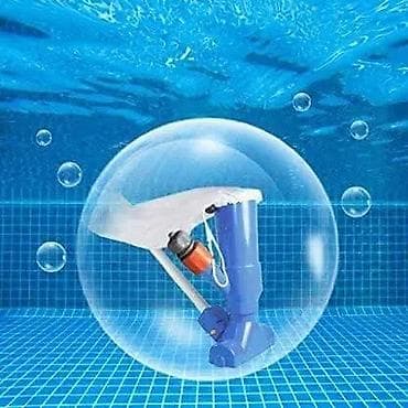 novogodisnji pano: Usisivač za bazen na crevo – ručni čistač sa četkama i filter vrećicom — 2