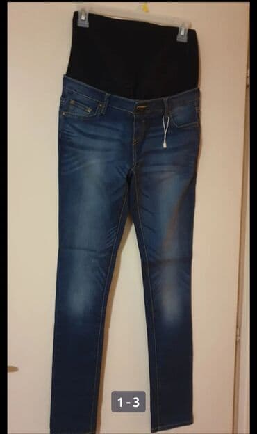 push up pantalone: Zara-trudnicke farmerke- s-m-made in italy — 3