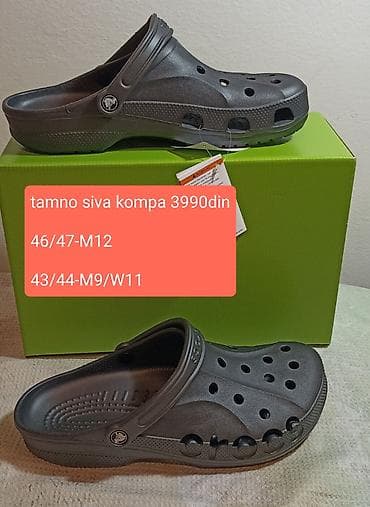 nike jordan sandale: Crocs klompe – tamno siva boja Nove original Crocs papuče. - Model — 9