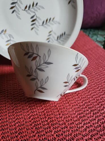 solje za caj: Set za dorucak iz 50,60ih.god.Lichte Nemacka. Set ocuvan,nigde — 10