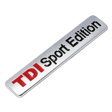 Tuning oprema: Samolepljiva metalna pločica - TDI Sport Edition Namenjeno za vozila — 1