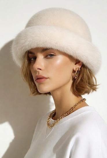 odelo vilenjaka: Ženska kapa-šubara u stilu mongolske kape od veštačkog krzna — 4