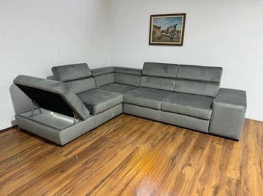 natuzzi garniture: *Dimenzija 295x240 *Univerzalan ugao *Val opruge *2 skrivena taburea — 9