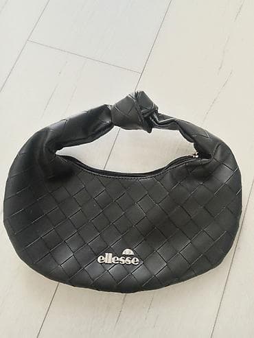 Ellesse ženska torbica – pleteni efekat, crna - Materijal: veštačka