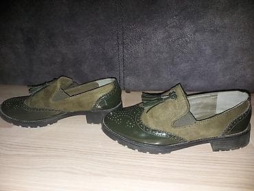 Maslinasto zelene cipelice, broj 38, nošene par puta na lalafo.rs Maslinasto zelene cipelice, broj 38, nošene par puta