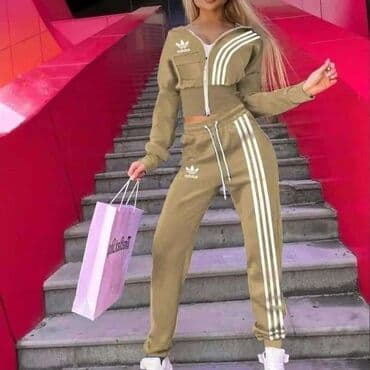 trenerke tek flis: Adidas, XL (EU 42), Jednobojni — 4