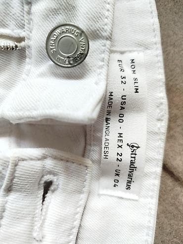 stradivarius kozne pantalone: Stradivarius, S, bоја - Bela — 6