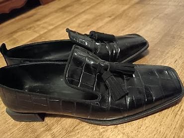 Men's Footwear: Ženske mokasine De Mazzio Epica – crne, lakovane sa reljefnim — 2