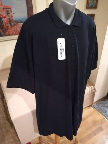 Majice: Majica na kratke rukave, 5XL (EU 62), bоја - Tamnoplava, Pamuk — 4