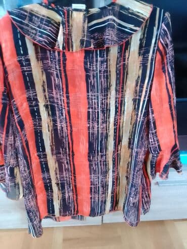 svecane pantalone i tunike: 7XL, Prugasti, bоја - Šareno — 2