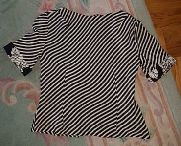 gerry weber nova kolekcija: Crno bela bluza kopca sw na ledjima. Potpuno nova!! Kratak rukav — 2