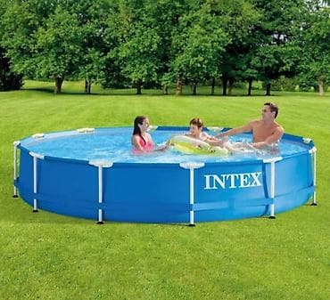 resetka za ribu: Intex Metal Frame Bazen 366 x 76 cm sa filterskom pumpom ✅ Novo — 2