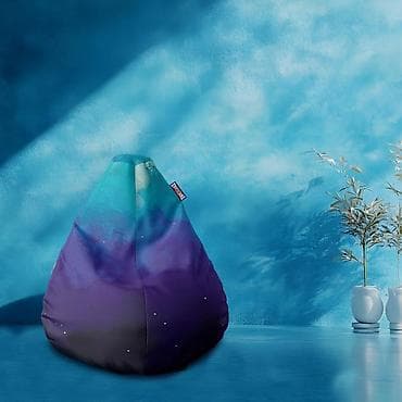 Lazy Bag – Apstraktne vodene plave boje (Šifra: 065-270) Udobna lazy