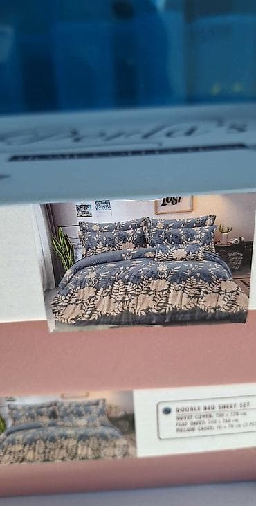 sijalice sa ventilatorom: Posteljina – komplet dvostruki, različiti dezéni sa biljnim/floralnim — 6