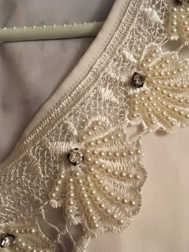 svecane tunike za punije dame: 2XL, Jednobojni, bоја - Bela — 8