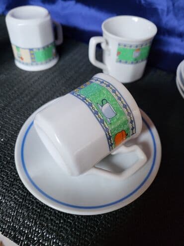 solje za caj: Soljice nove za kafu Zajecar porcelan iz 70ih. Soljice perfektne,na — 5