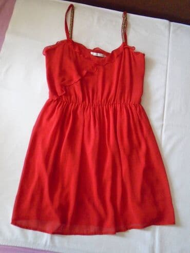 jaknice sa krznom: Zara L (EU 40), color - Red, Evening, With the straps — 1