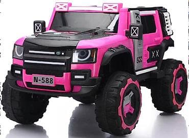 Džip na akumulator – model 305018Roze-260 Snažan električni džip za