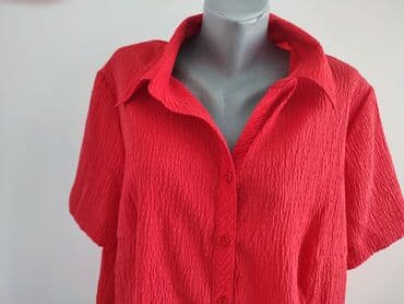 Women's Clothing: 4XL, Polyester, Single-colored, color - Red — 2