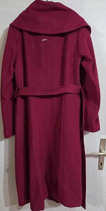 sat sa pticama: Prodajem Tiffany dugacak kaput u ciklama boji. nov ne — 8