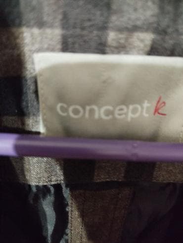 teranova jakne: Ženska zimska jakna sa kaišem - Klasičan karo dezen u nijansama — 4