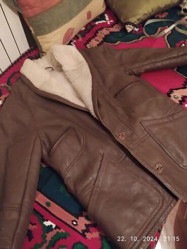 Winter jacket Leather, XL (EU 54), L (EU 52), color - Brown