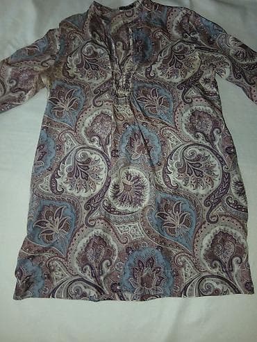 plitke farmerke: Ženska tunika/bluza sa paisley printom - Model: lagana tunika sa 3/4 — 1