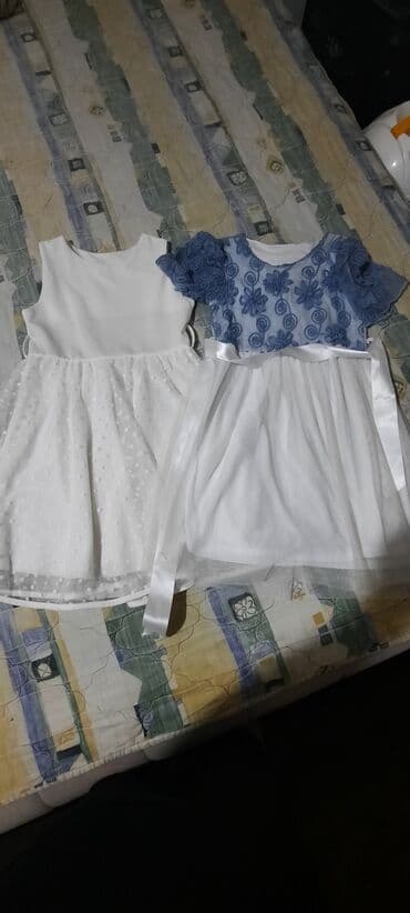 Tracksuit sets: Dečije svečane haljine (2 kom) obe 2000hilj - Model 1: bela haljina — 1