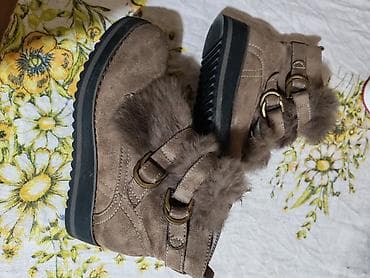 kengurovo blago platforma: Čizme, 37, bоја - Siva — 2