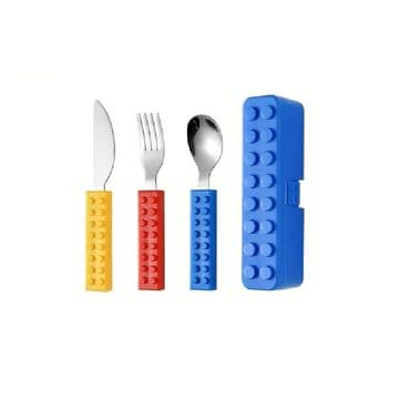 tabla za crtanje a3 nova: Dečiji set pribora za jelo – LEGO stil Zabavno i praktično rešenje za — 3